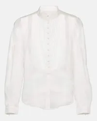 Isabel Marant Camicia Balesa in cotone e seta Bianco