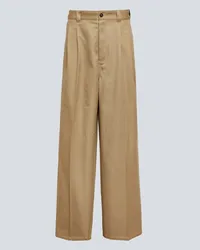 Maison Margiela x Pendleton - Pantaloni a gamba larga in misto cotone Beige