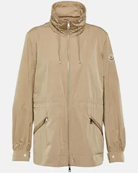 Moncler Parka Enet in twill tecnico Beige