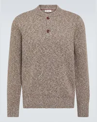 Brunello Cucinelli Pullover in lana e cashmere Marrone