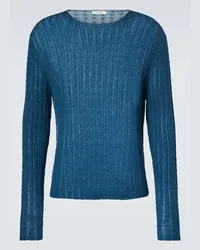 The Row Pullover Vico in lana e seta Blu