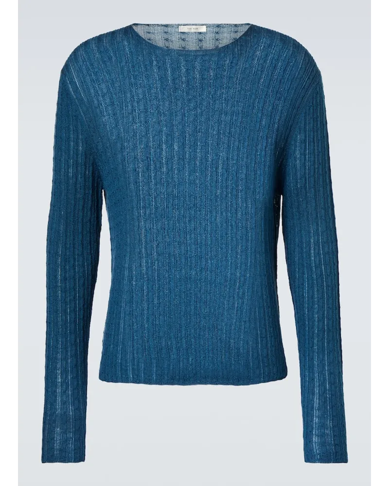 The Row Pullover Vico in lana e seta Blu