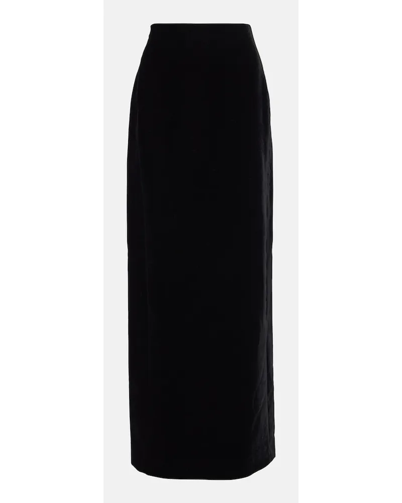 WARDROBE.NYC Gonna lunga in velluto Nero