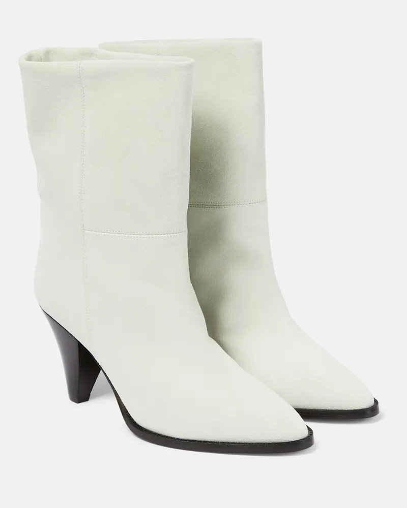 Isabel Marant Stivaletti Rouxa in suede Bianco