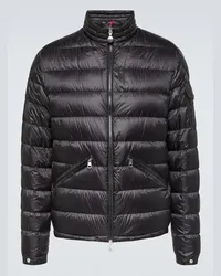 Moncler Piumino Agay con zip Nero