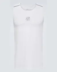 Loewe On - T-shirt Active in jersey con logo Bianco