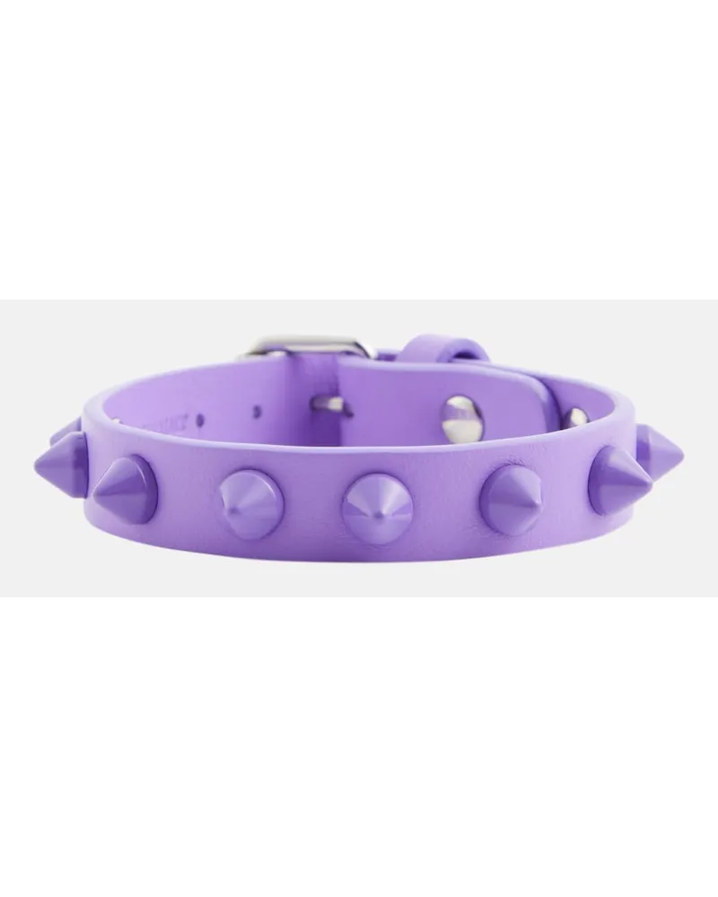 Christian Louboutin Bracciale Loubilink in pelle Viola