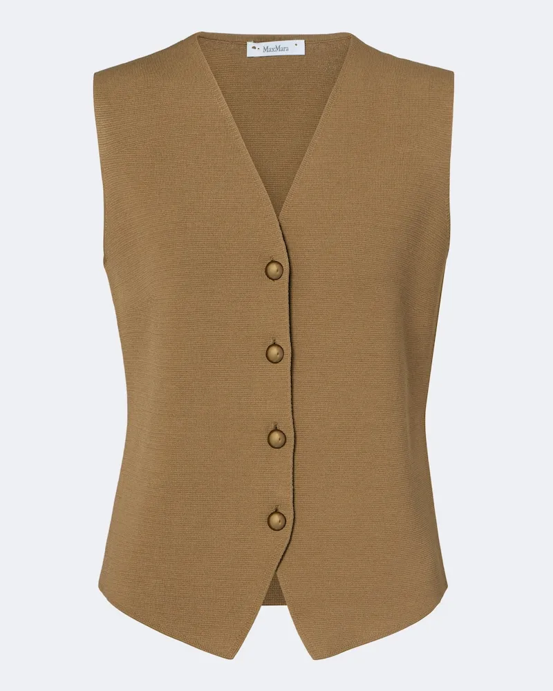 Max Mara Gilet in maglia Verde
