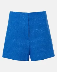 Veronica Beard Shorts Jazmin in tweed di misto cotone Blu