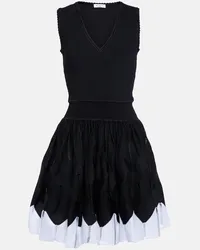 Alaïa Alaïa Miniabito con scollo a V Nero