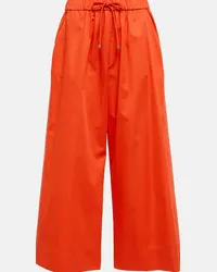 Max Mara Leisure - Pantaloni Cannone in cotone Arancione