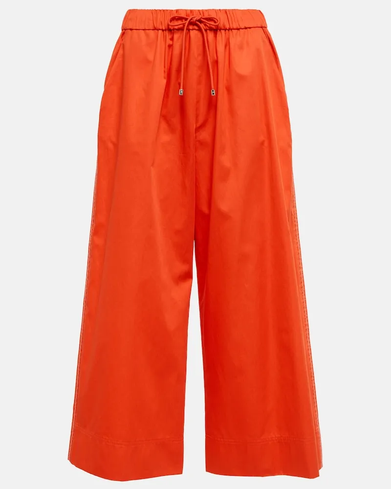 Max Mara Leisure - Pantaloni Cannone in cotone Arancione
