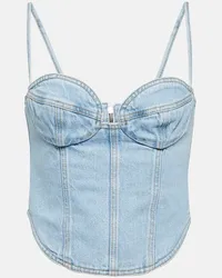 Magda Butrym Bustier di jeans Blu