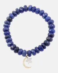 Sydney Evan Bracciale in oro bianco 14kt con sodalite e diamanti Blu