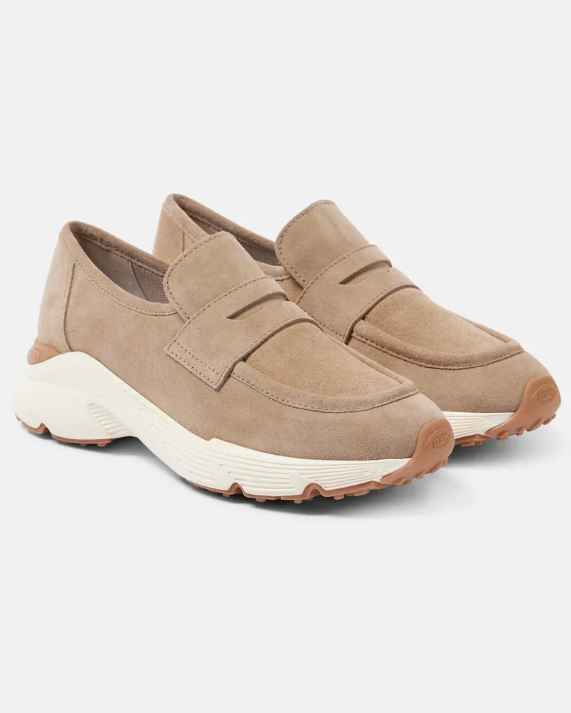 TOD'S Sneakers in suede Beige
