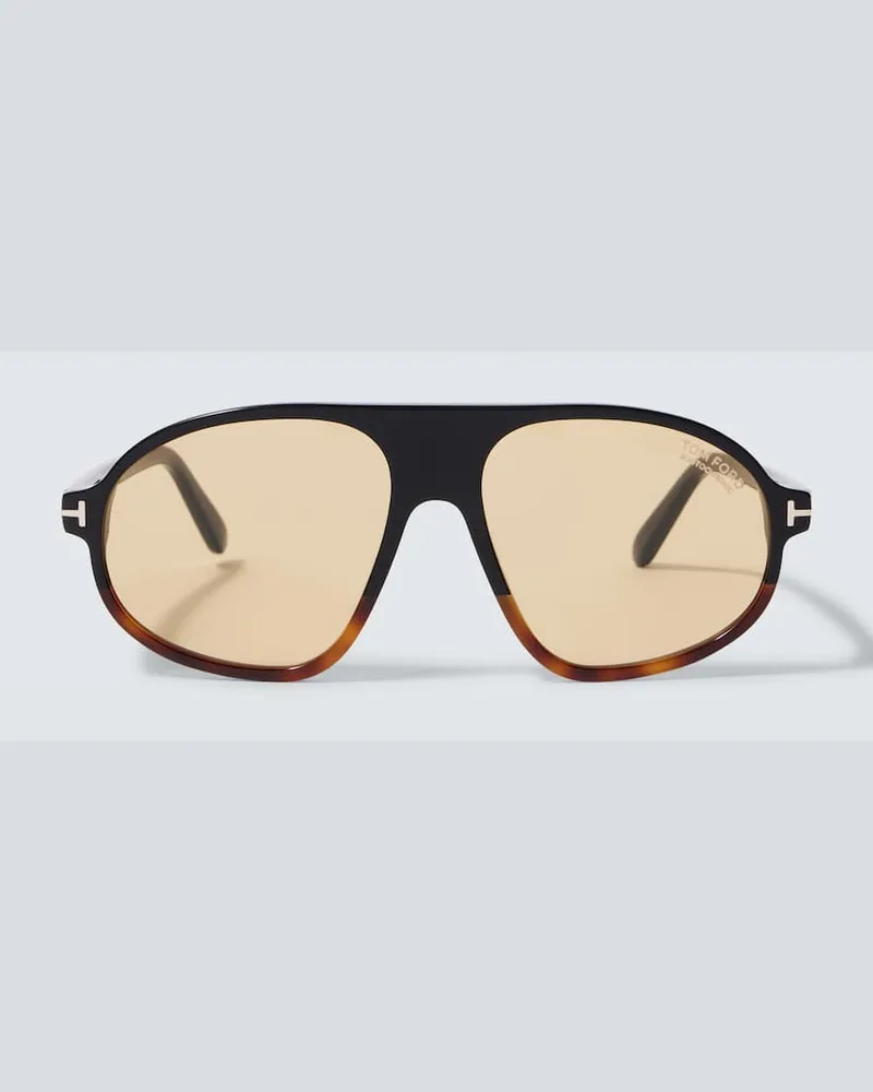 Tom Ford Occhiali da sole aviator Erol Marrone