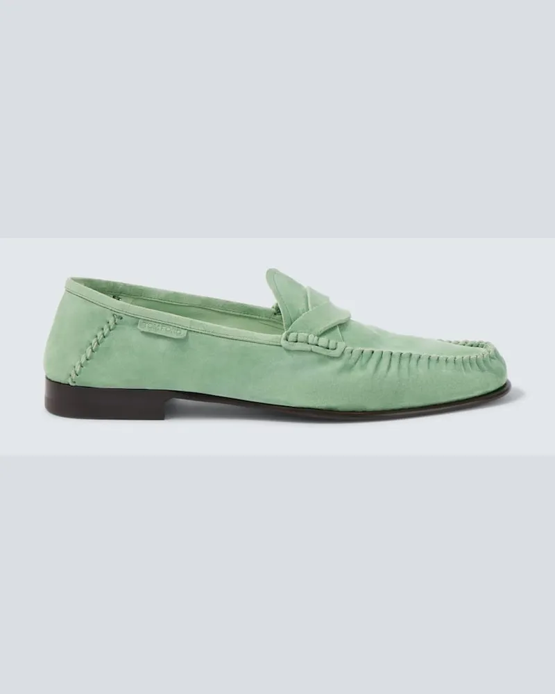 Tom Ford Mocassini Ripley in suede Verde