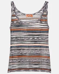 Missoni Tank top in maglia a coste Blu