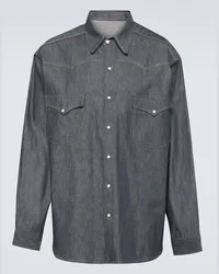 Maison Margiela Camicia di jeans oversize Blu