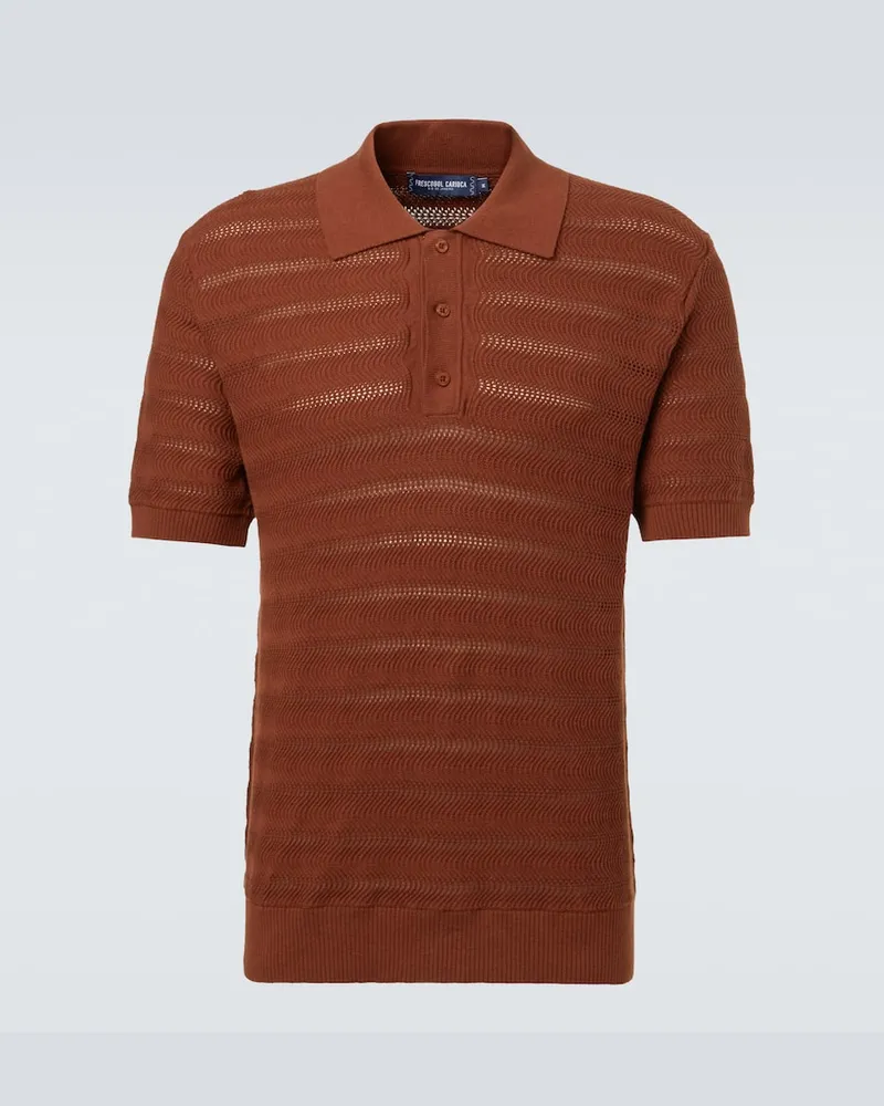 Frescobol Carioca Polo Vidal in maglia di cotone Marrone