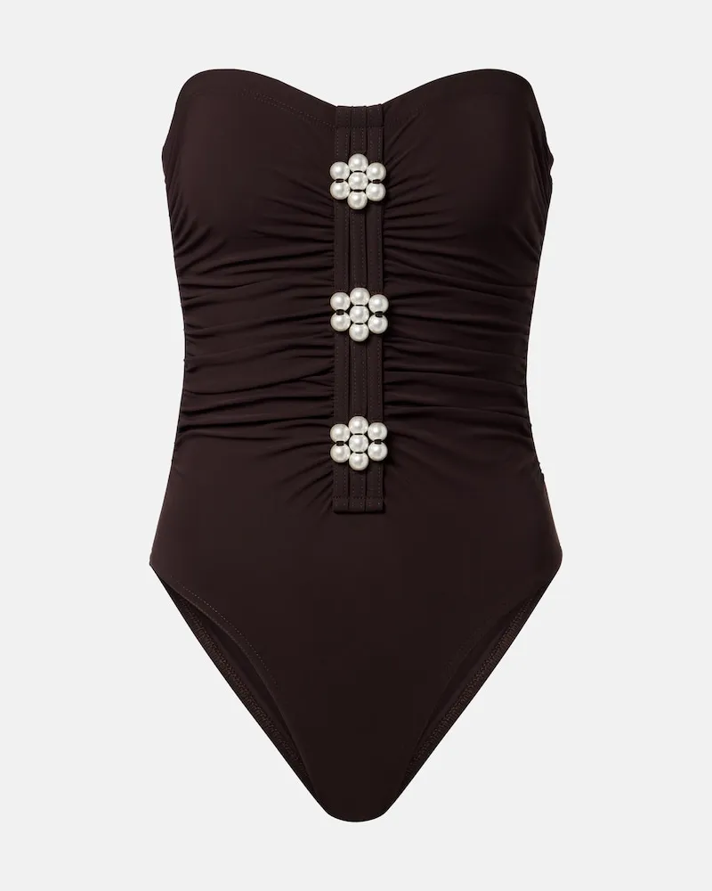 Karla Colletto Costume intero Maya Marrone