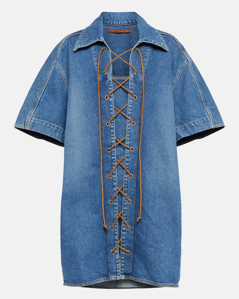 Petar Petrov Miniabito Amos in denim Blu