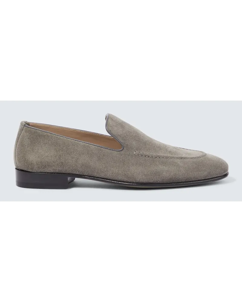 Manolo Blahnik Mocassini Truro in suede Grigio