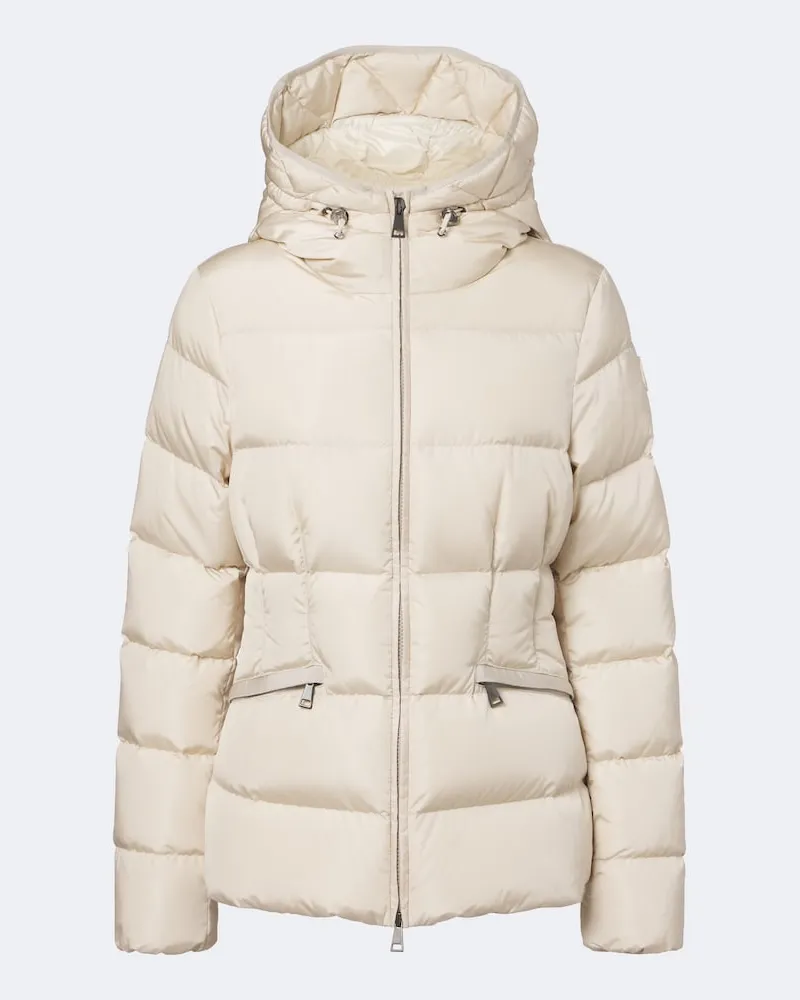 Moncler Piumino Avoce con cappuccio Bianco