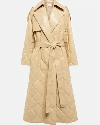 The Row Trench Agathon in pelle matelassé Beige