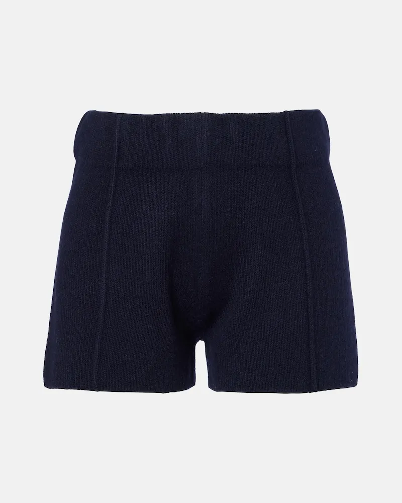 Jardin des Orangers Shorts in lana e cashmere Blu