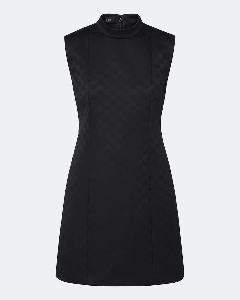 Gucci Abito corto GG in jacquard Nero