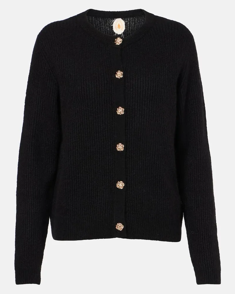 Jardin des Orangers Cardigan in cashmere e seta Nero