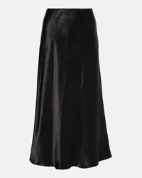 Max Mara Gonna midi Alessio in raso Nero