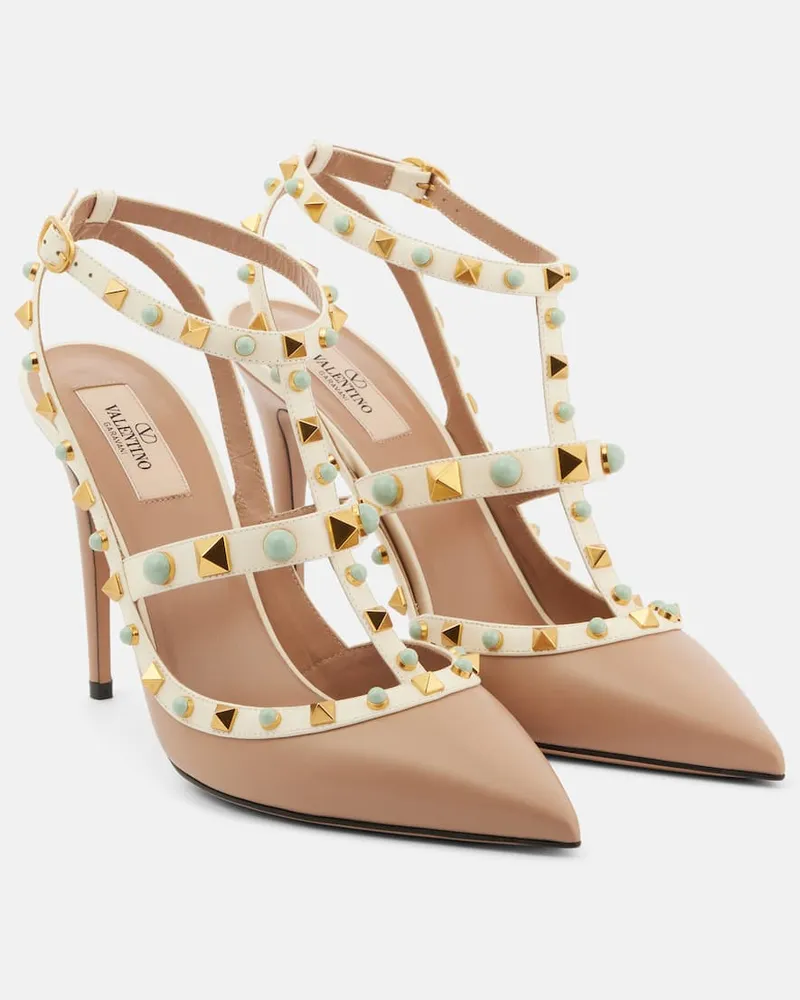 Valentino Garavani Pumps Rockstud 100 in pelle Multicolore