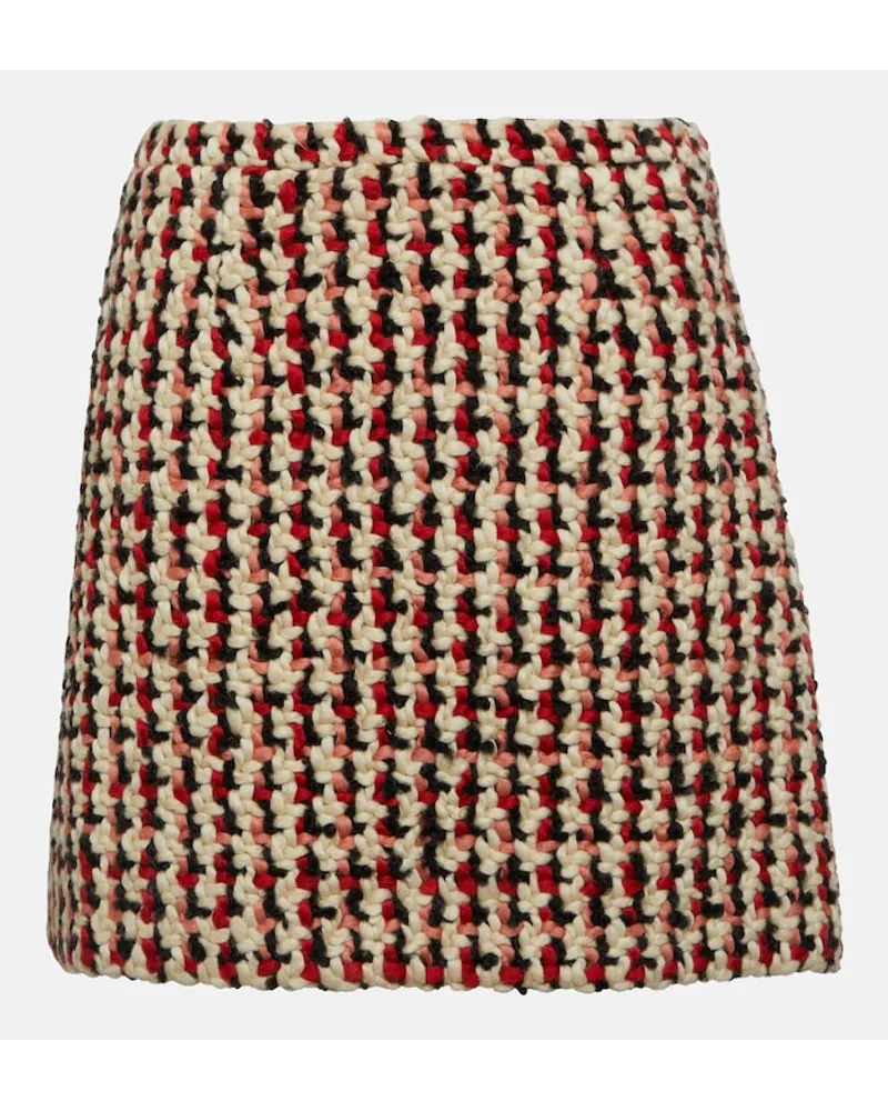 Etro Minigonna in tweed di misto lana Multicolore
