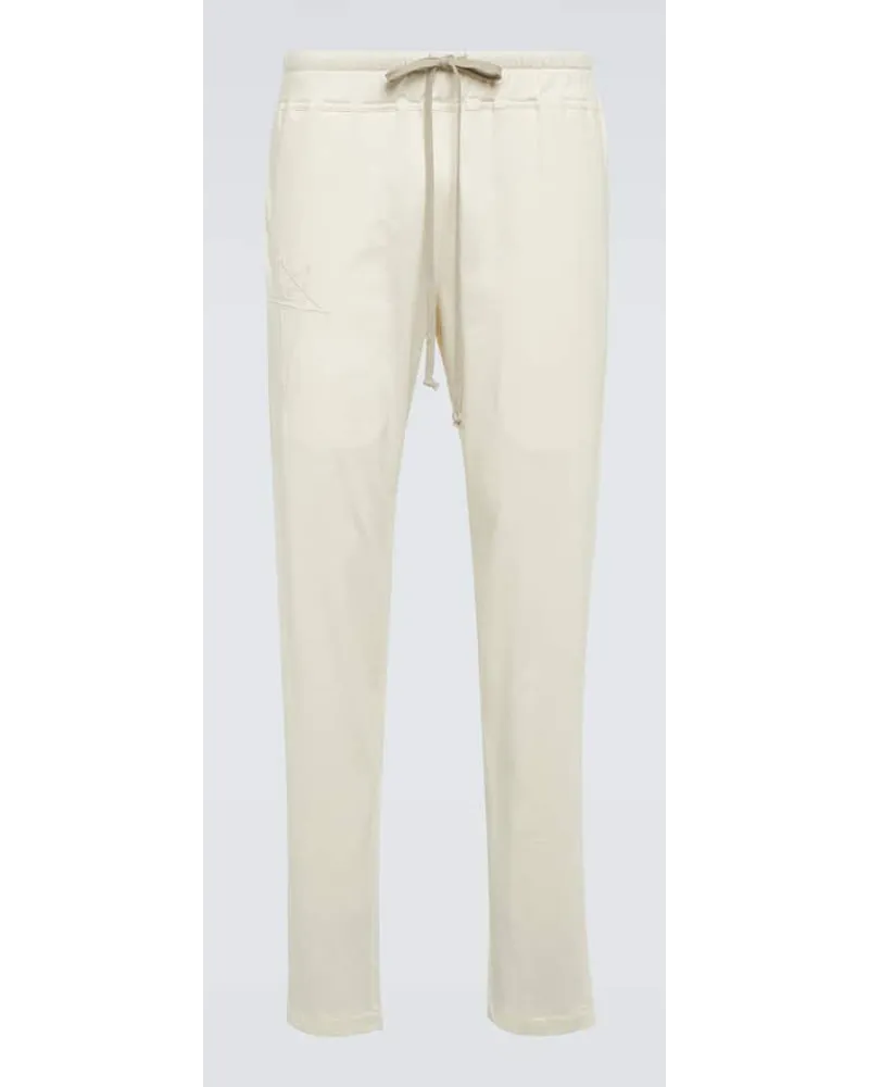 Rick Owens Pantaloni sportivi in cotone Bianco