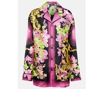 Camicia Orchid Barocco in twill di seta