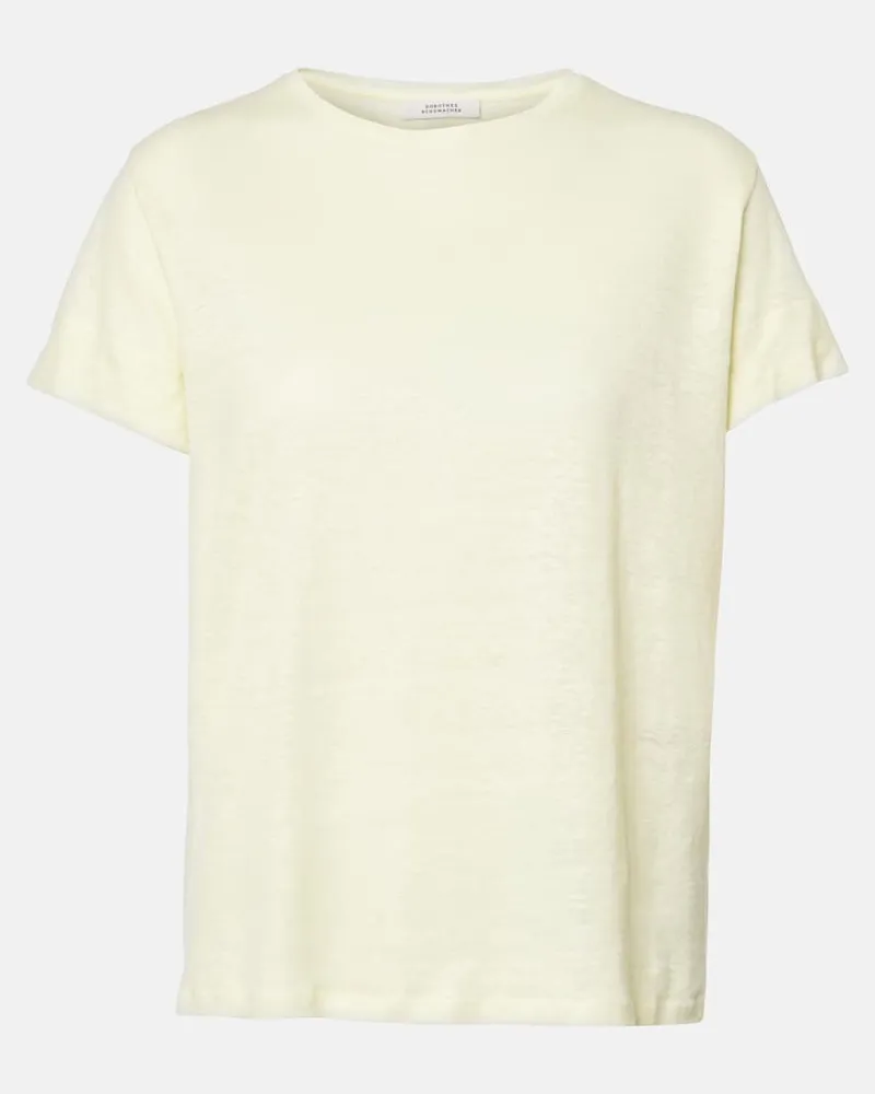 Dorothee Schumacher T-shirt Natural Ease in canapa Giallo