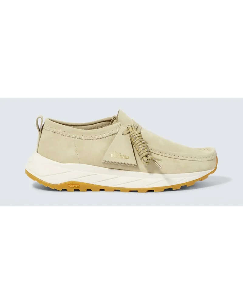 Clarks Sneakers Walla Eden Lo in suede Beige