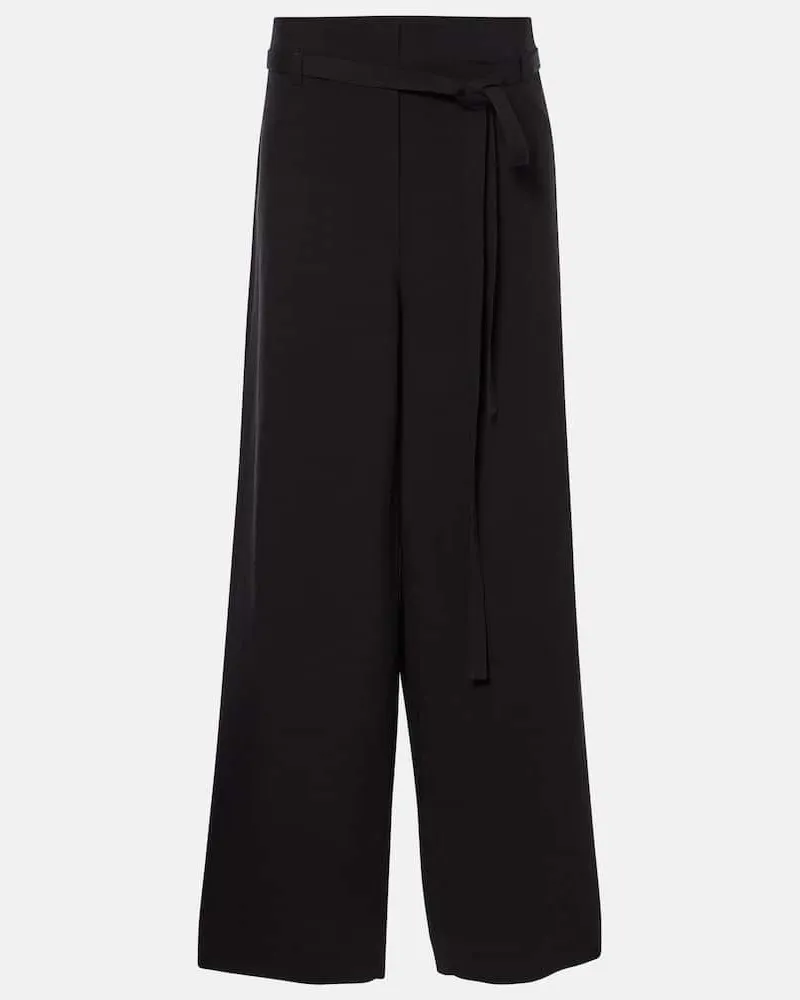 Totême Pantaloni a gamba larga Nero