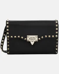 Valentino Garavani Borsa Rockstud Small in pelle Nero