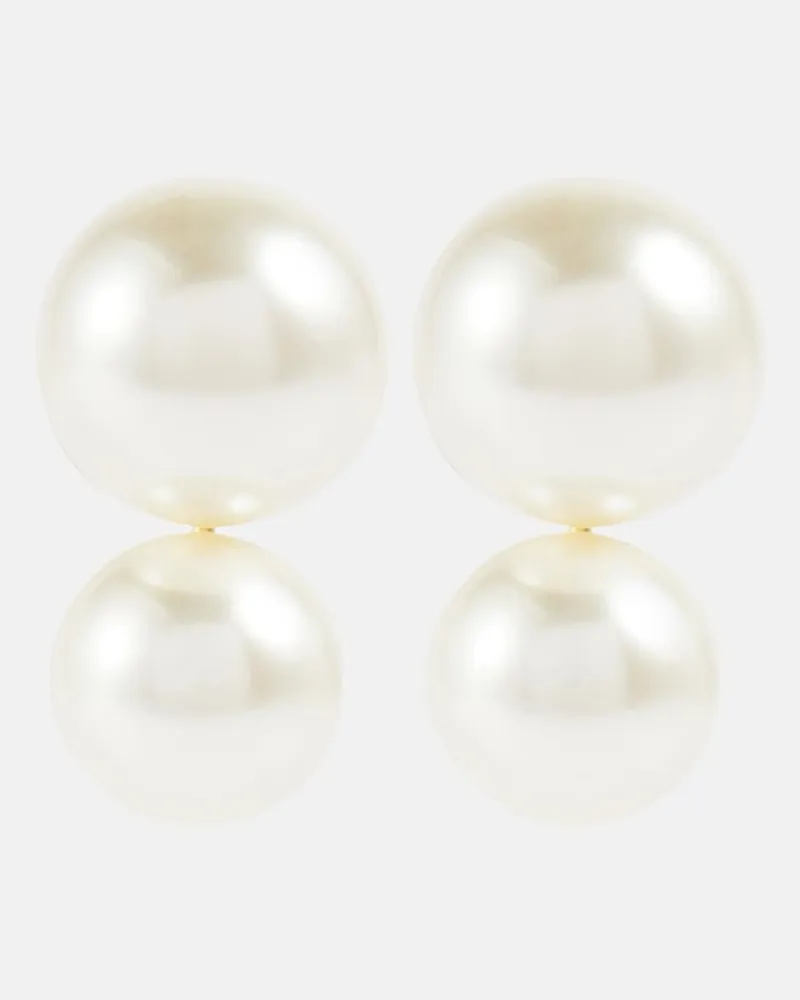 Jennifer Behr Orecchini Gretel con perle Bianco