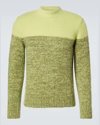 Dries van Noten Pullover in misto alpaca Verde