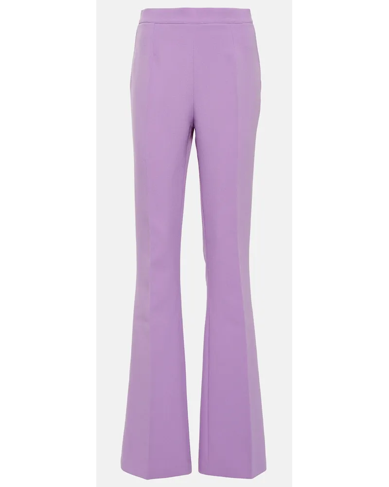 Safiyaa Pantaloni flared Alexa in crÃªpe Viola