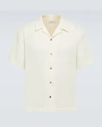 Frame Denim Camicia bowling in cotone Bianco