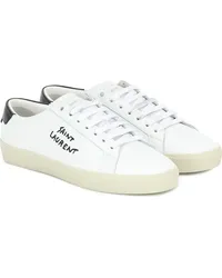 Saint Laurent Sneakers Court Classic in pelle Bianco