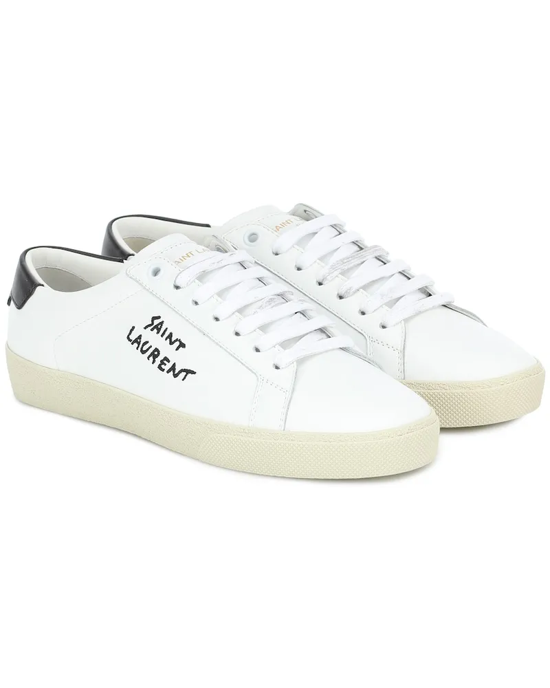 Saint Laurent Sneakers Court Classic SL/06 in pelle Bianco