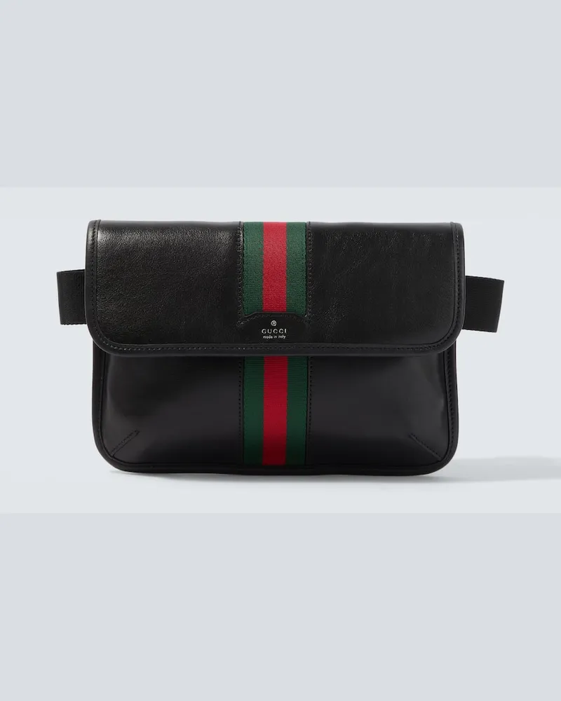 Gucci Marsupio Web Trademark Small in pelle Nero