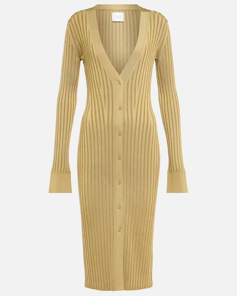 GALVAN Abito cardigan Rhea Beige
