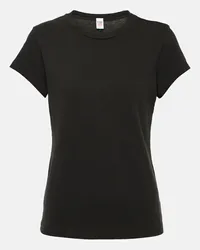 RE/DONE T-shirt in jersey di cotone Nero